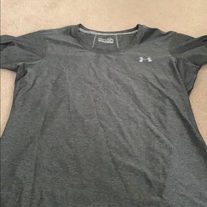 UA polyester workout tee